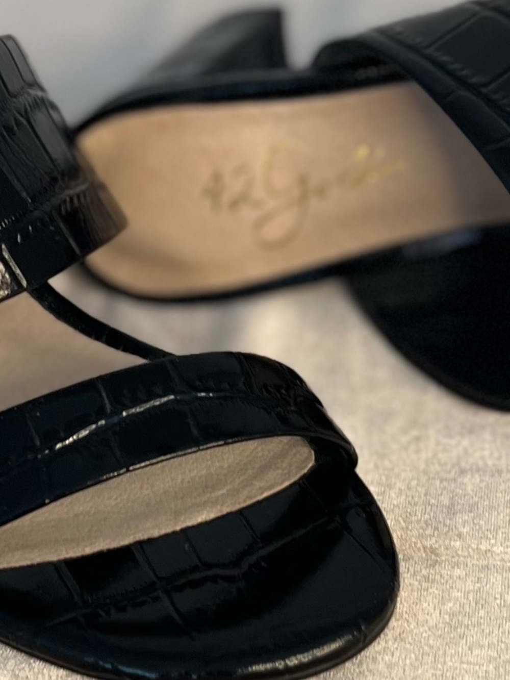 Croco look dress sandal - Picture 4 of 4